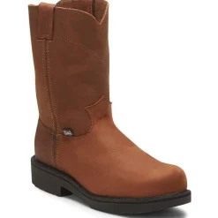 Justin Men's Cargo 10" Steel Toe Slip Resist Made In USA Work Boot -- 4795
