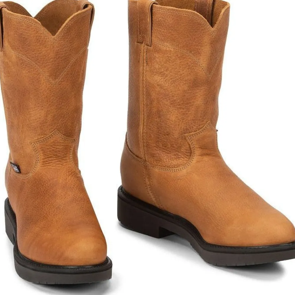 Justin Men's Conductor 10" Slip Resist Made In USA Work Boot -- 4762