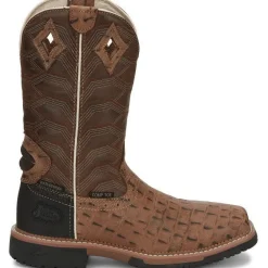 Justin Men's Derrickman 12" CT Waterproof Western Work Boot -- SE4839