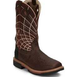 Justin Men's Derrickman 12" Comp Toe Western Work Boot -- SE4835