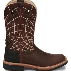 Women Justin Men's Derrickman 12" WP Western Work Boot -- SE4834