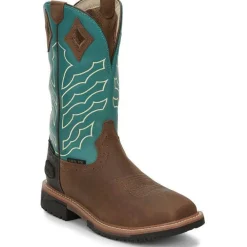 Justin Men's Derrickman 11" WP Steel Toe Western Work Boot -- SE4972