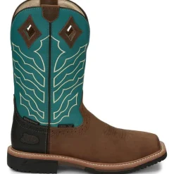 Justin Men's Derrickman 11" WP Steel Toe Western Work Boot -- SE4972
