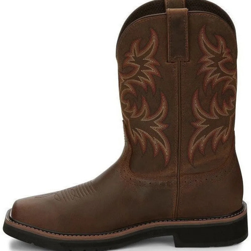 Justin Men's Driller 11" Steel Toe Western Work Boot -- SE4690