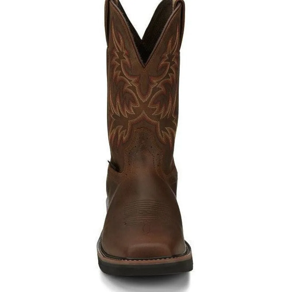 Justin Men's Driller 11" Steel Toe Western Work Boot -- SE4690