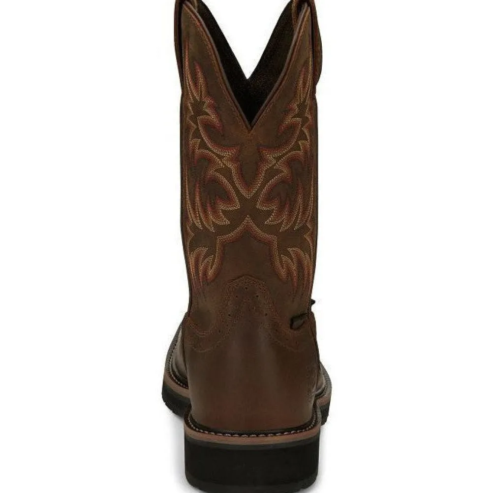 Justin Men's Driller 11" Steel Toe Western Work Boot -- SE4690