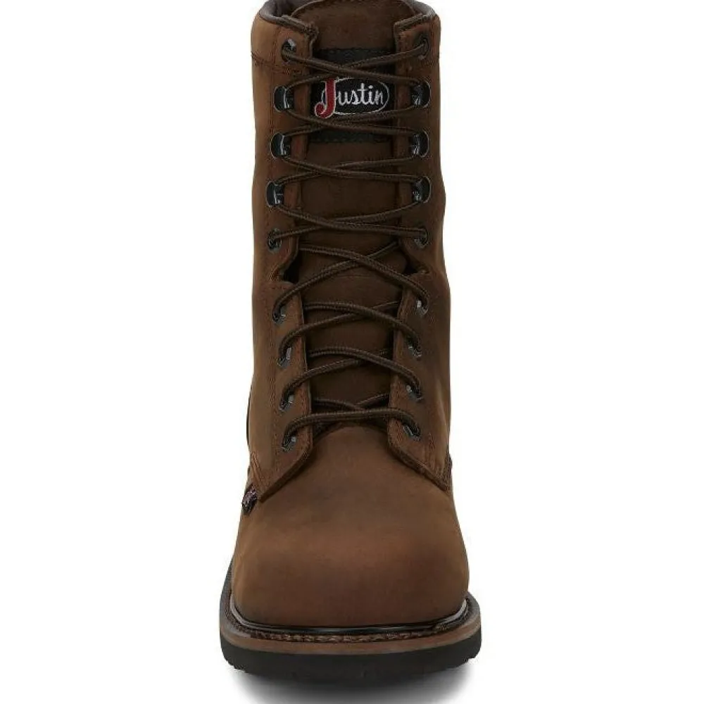 Justin Men's Drywall 8" Steel Toe WP Western Work Boot -- SE961