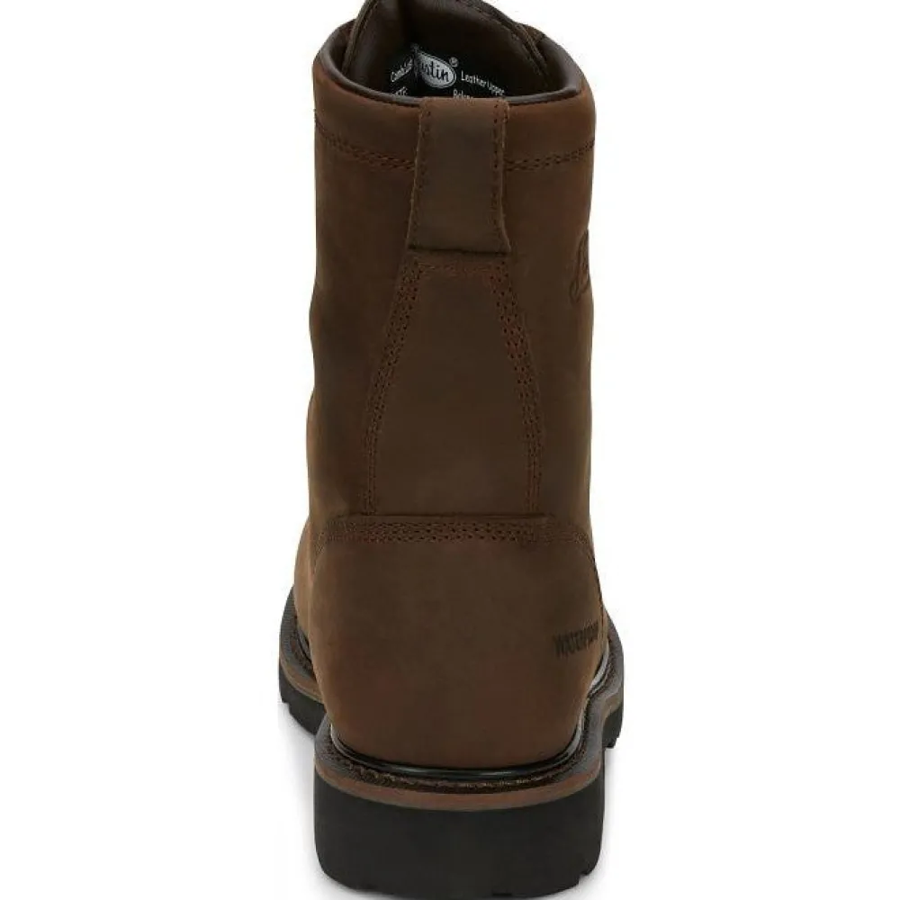 Justin Men's Drywall 8" Steel Toe WP Western Work Boot -- SE961