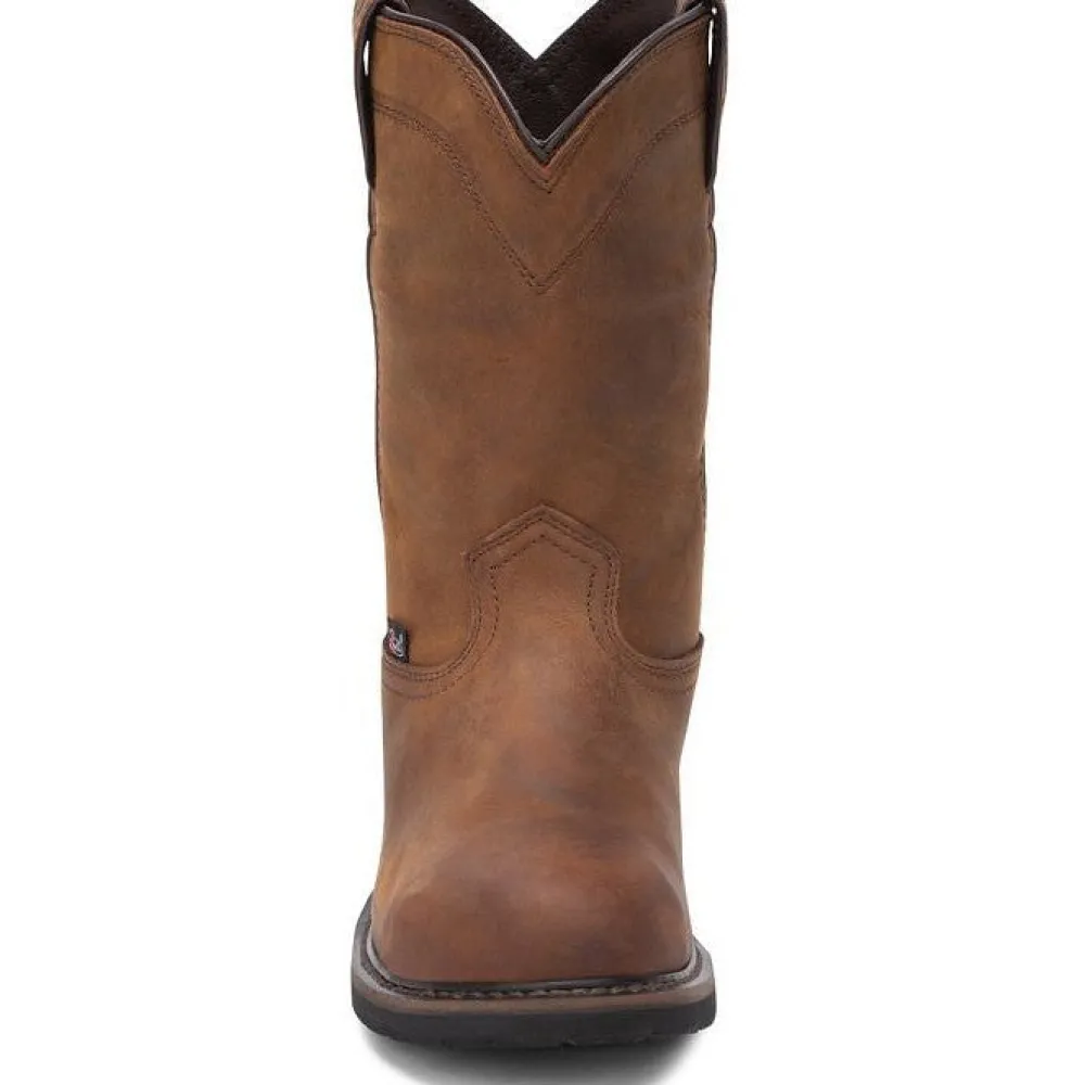 Justin Men's Drywall 10" Steel Toe WP Western Work Boot -- SE4961