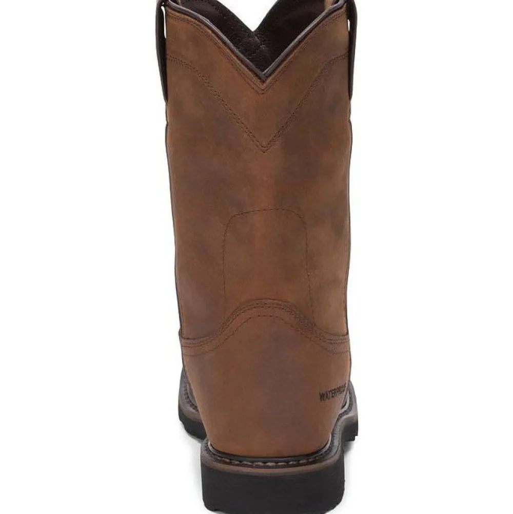 Justin Men's Drywall 10" Steel Toe WP Western Work Boot -- SE4961