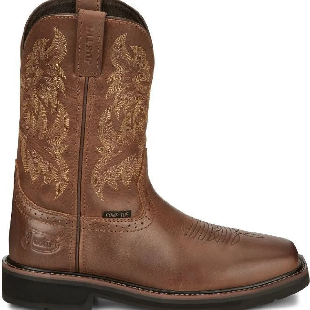 Justin Men's Handler 11" CT Western Work Boot -- SE4824