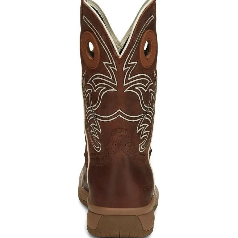 Justin Men's Nitread 11" Comp Toe WP Western Work Boot -- CR3201