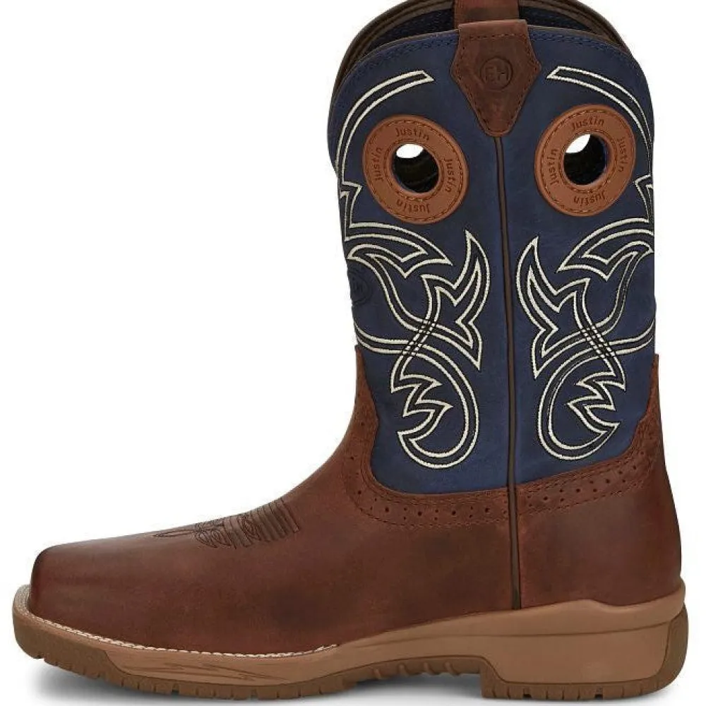 Justin Men's Nitread 11" Nano Composite Toe Western Work Boot -- CR3202