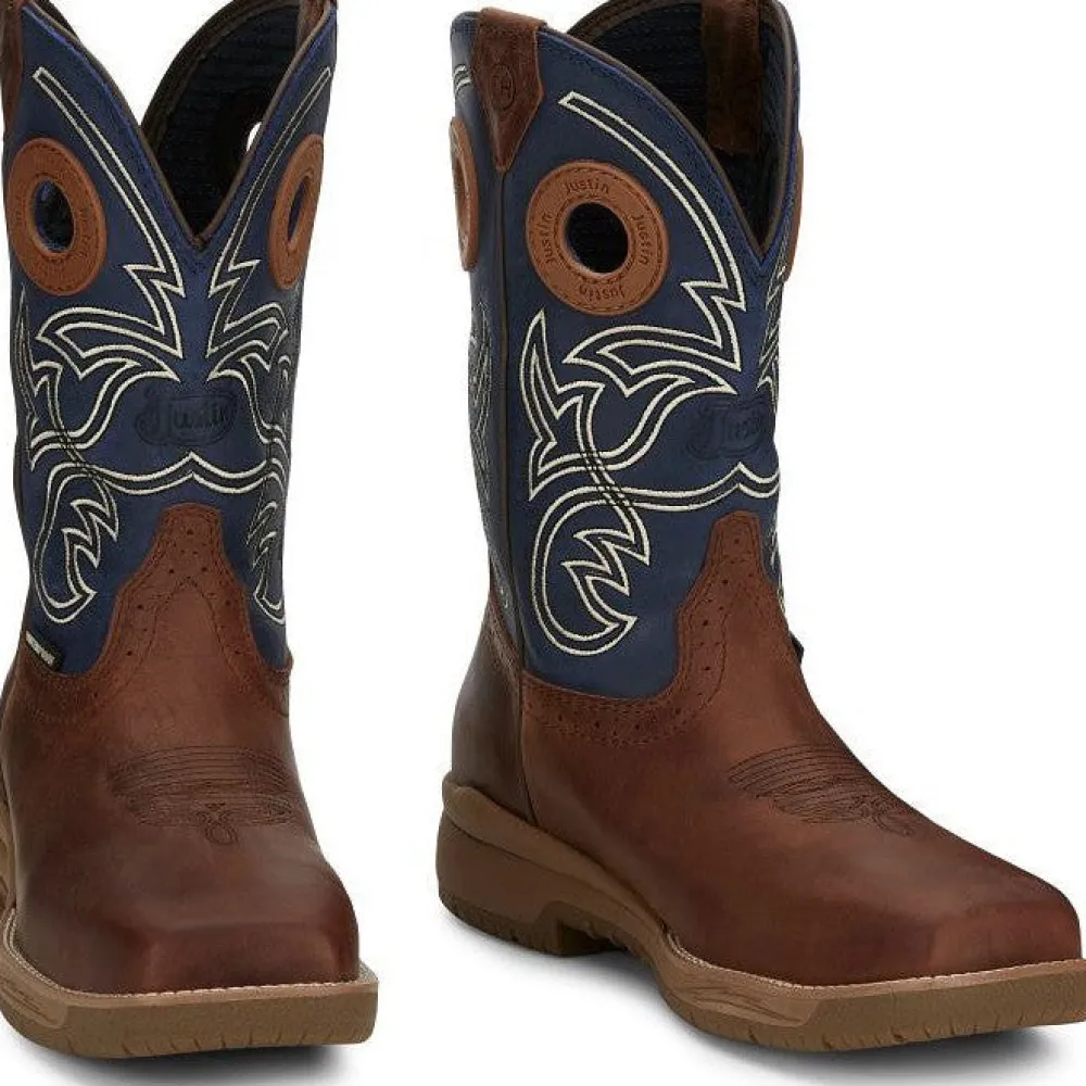 Justin Men's Nitread 11" Nano Composite Toe Western Work Boot -- CR3202