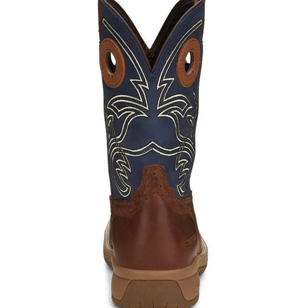 Justin Men's Nitread 11" Nano Composite Toe Western Work Boot -- CR3202