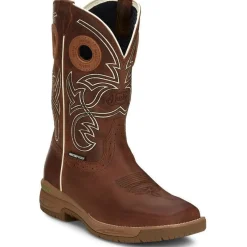 Justin Men's Nitread 11" Square Toe WP Western Work Boot -- CR3200