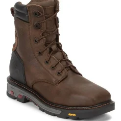 Justin Men's Pipefitter 8" Steel Toe Western Work Boot - - WK200