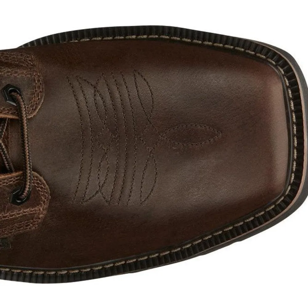Justin Men's Pulley 8" Steel Toe Lace Up Western Work Boot -- SE682