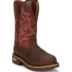 Justin Men's Resistor 11" Comp Toe WP Western Work Boot- - CR4007