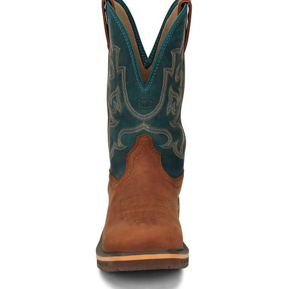 Justin Men's Resistor 11" Nano CT Western Work Boot - - CR4010