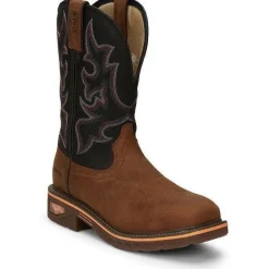 Justin Men's Resistor 11" Nano Comp Toe Western Work Boot -- CR4012