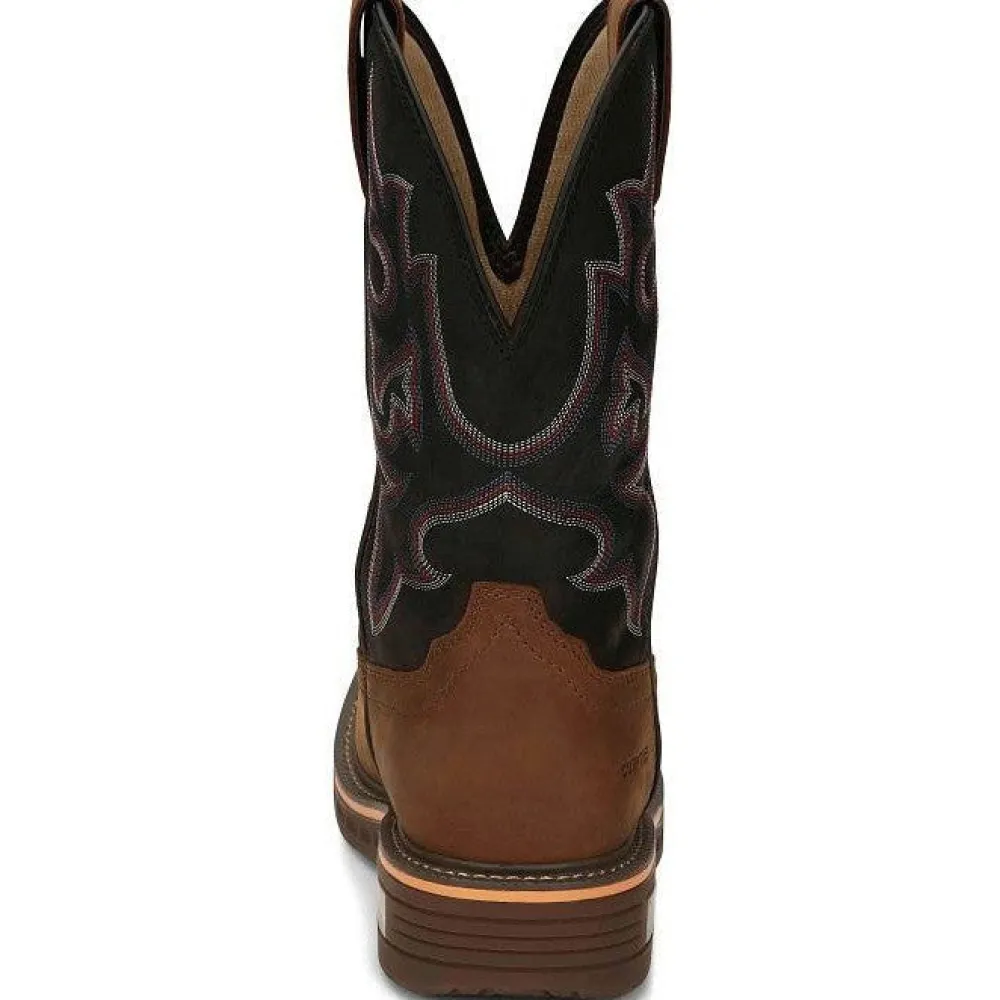 Justin Men's Resistor 11" Nano Comp Toe Western Work Boot -- CR4012