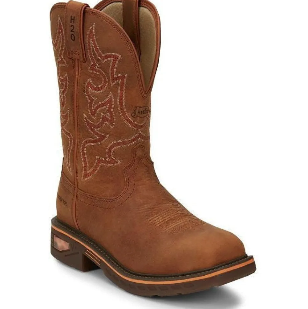 Justin Men's Resistor 11" Nano Comp Toe Western Work Boot -- CR4016