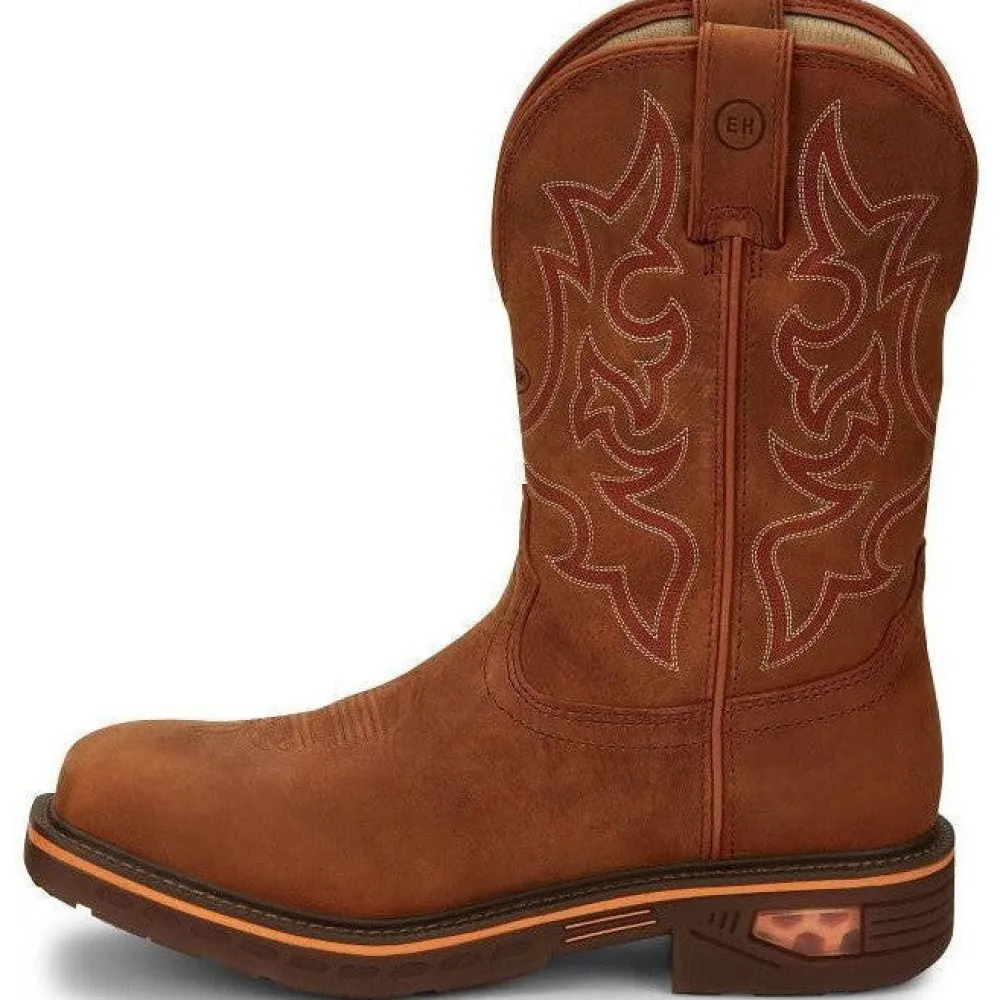 Justin Men's Resistor 11" Nano Comp Toe Western Work Boot -- CR4016