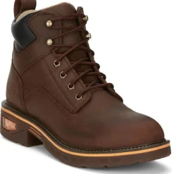 Justin Men's Resistor 6" WP Lace Up Western Work Boot -- CR401