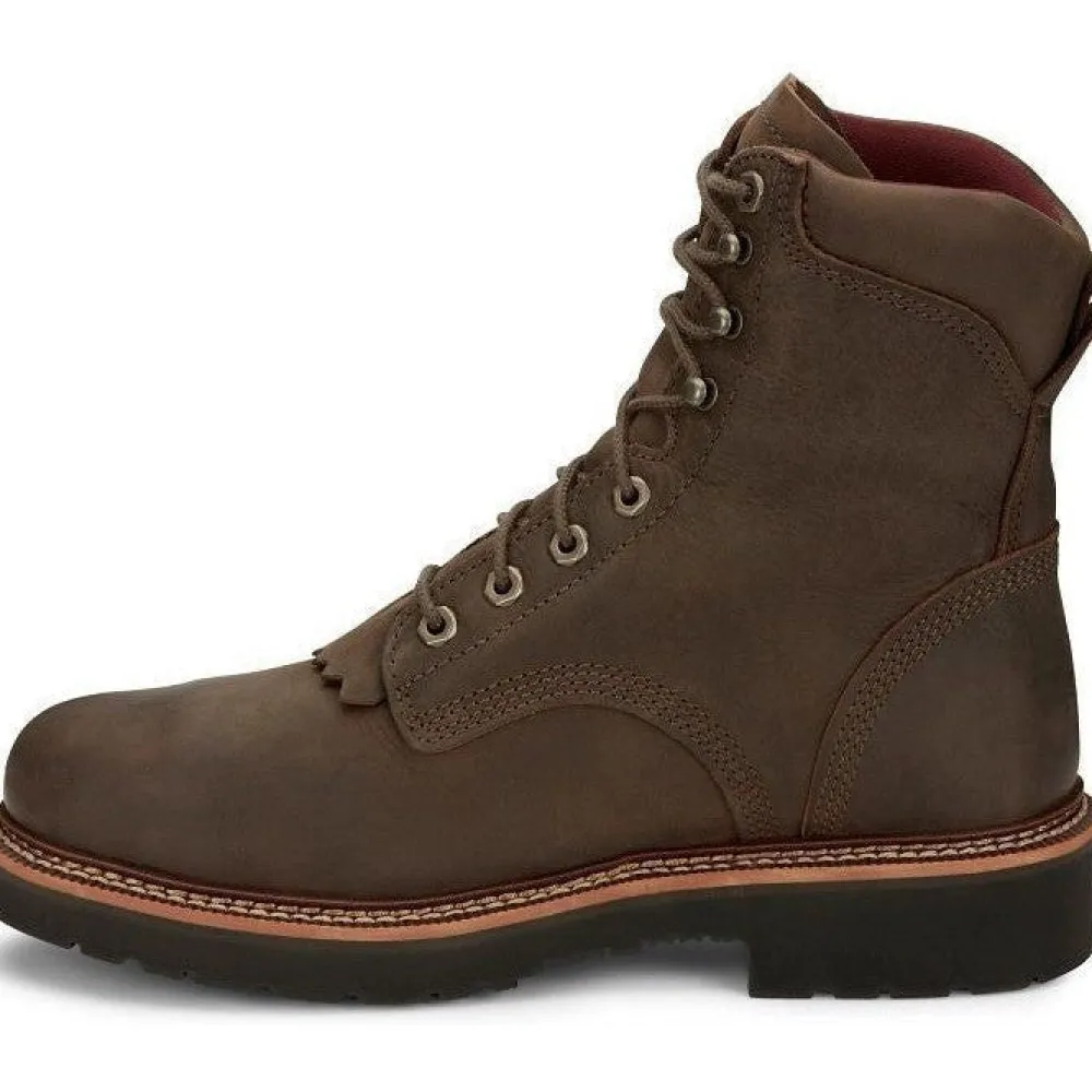 Justin Men's Rivot 8" WP Steel Toe Western Work Boot -- OW458