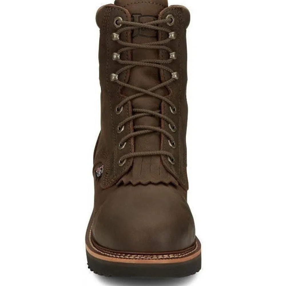 Justin Men's Rivot 8" WP Steel Toe Western Work Boot -- OW458
