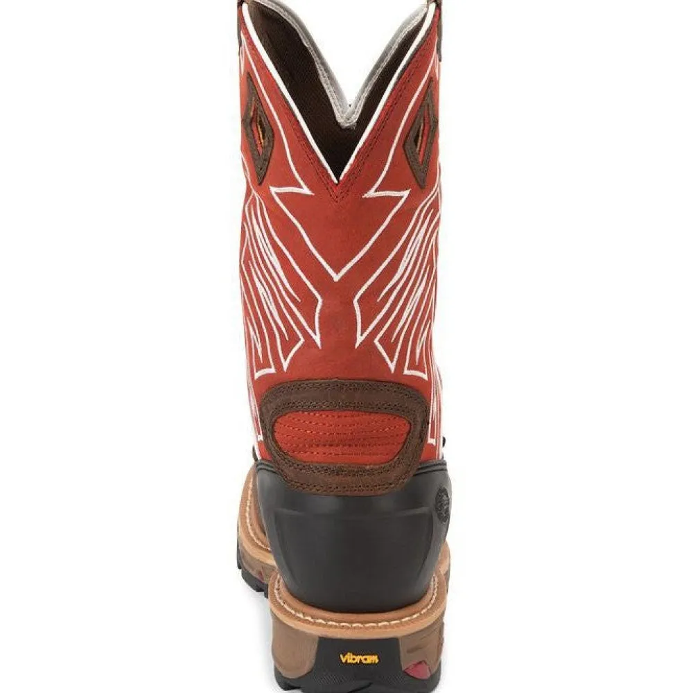 Justin Men's RoughNeck 12" Steel Toe WP Western Work Boot -- WK2115