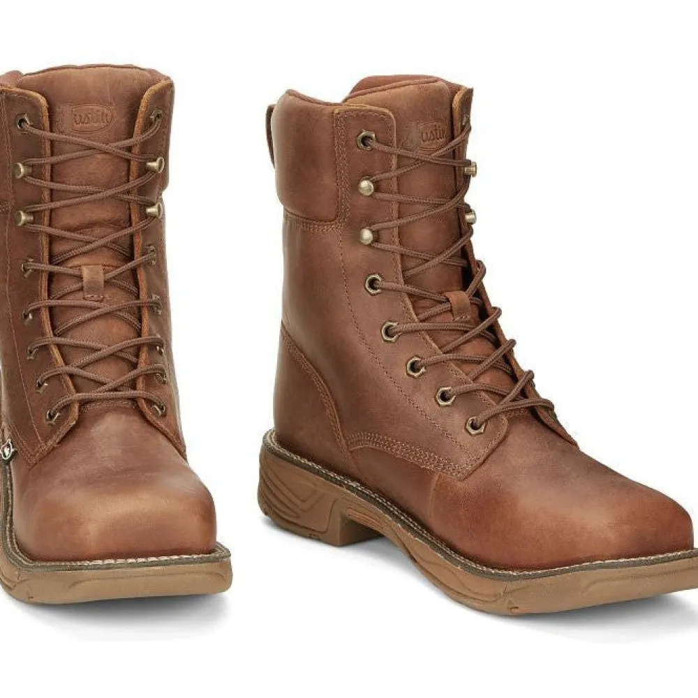 Justin Men's Rush 8" Nano CT Waterproof Western Work Boot -- SE468