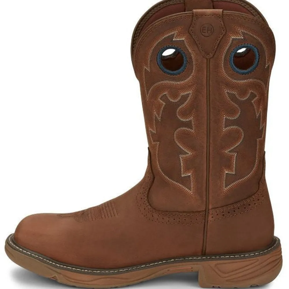 Justin Men's Rush 11" Round Toe WP Western Work Boot -- SE4332