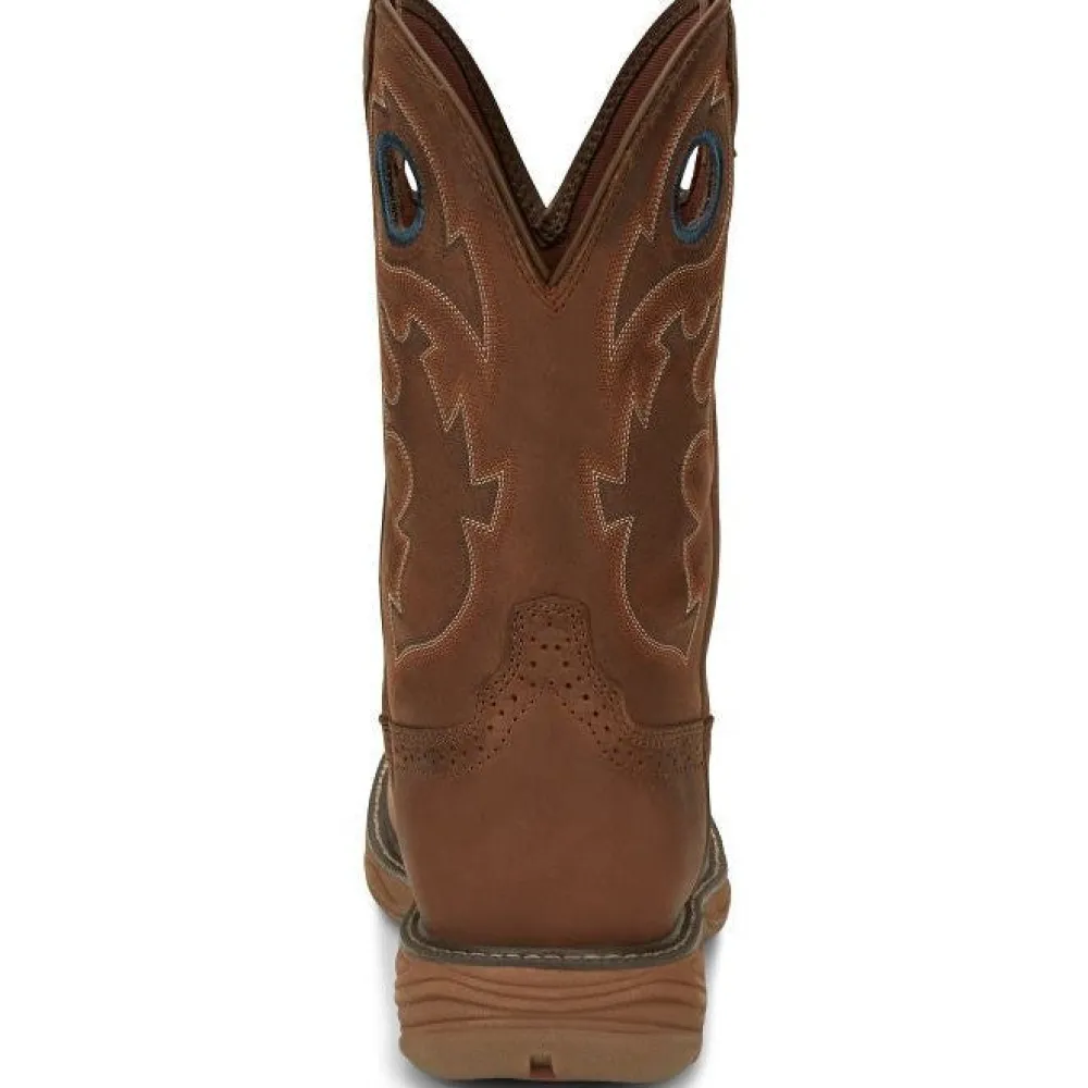 Justin Men's Rush 11" Round Toe WP Western Work Boot -- SE4332