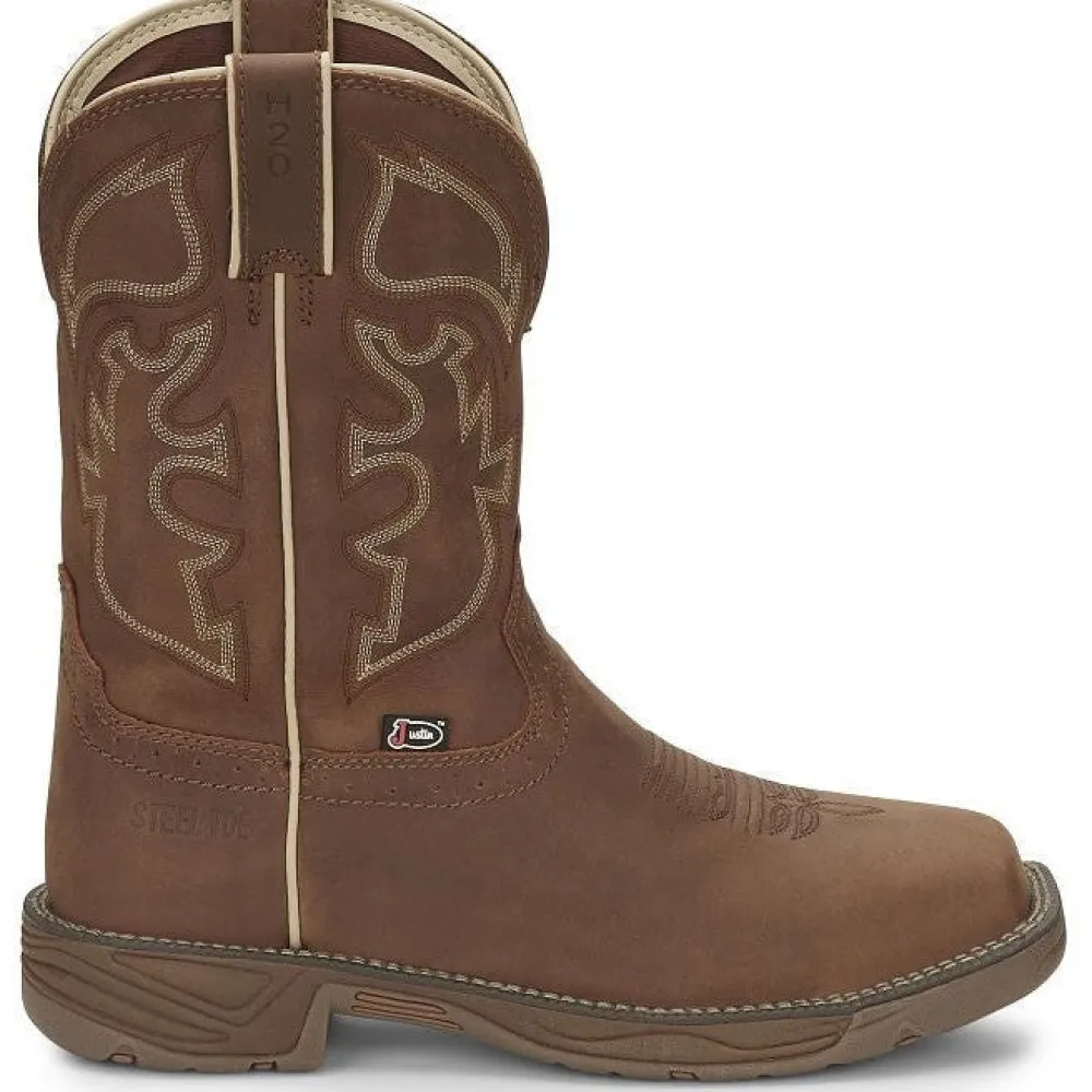 Justin Men's Rush 11" Steel Toe Western Work Boot -- WK4331