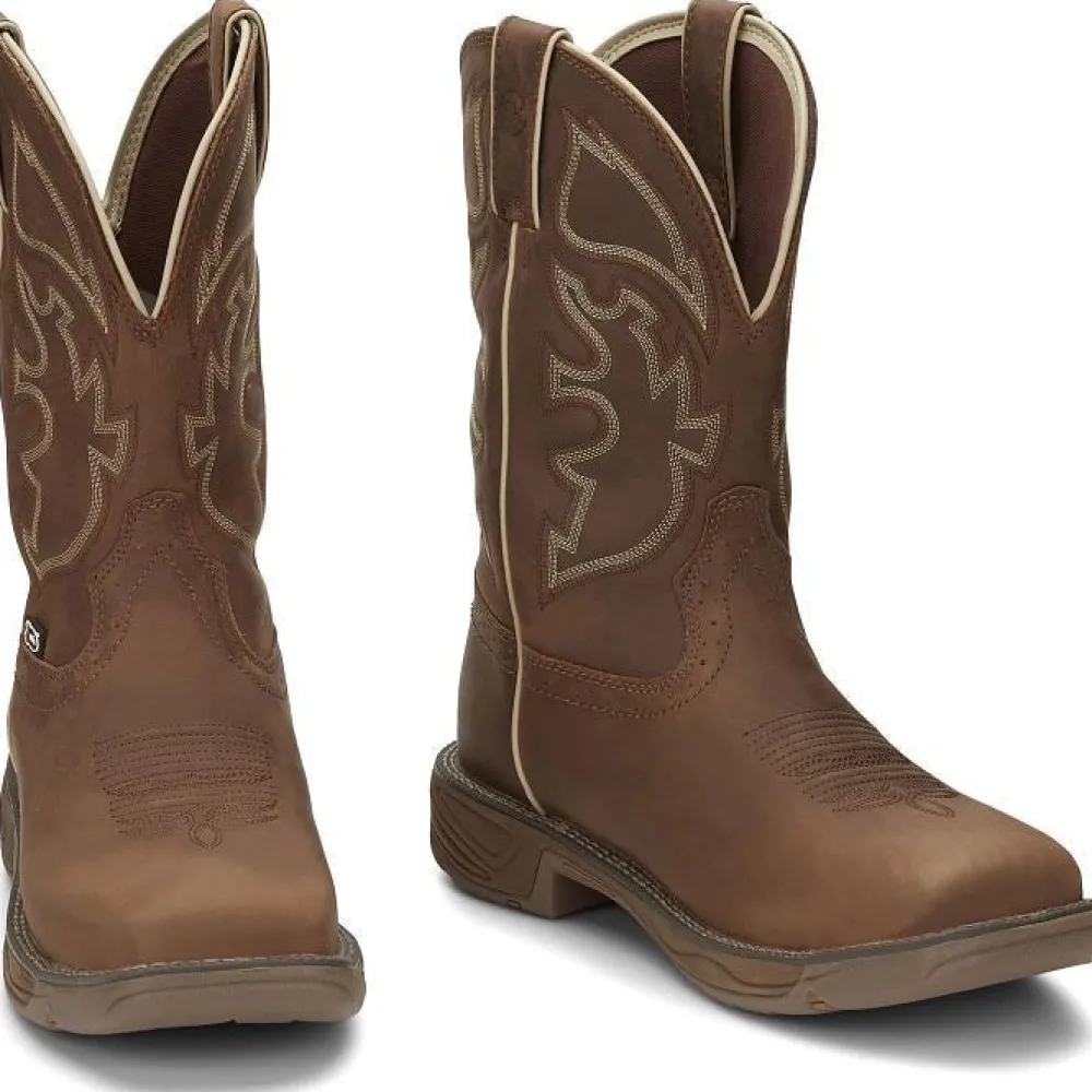 Justin Men's Rush 11" Steel Toe Western Work Boot -- WK4331