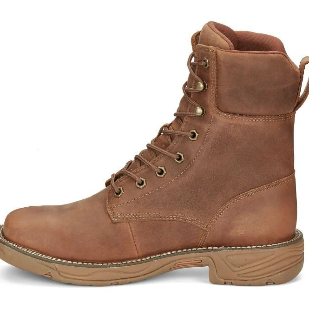 Justin Men's Rush 8" WP Lace Up Western Work Boot -- SE467