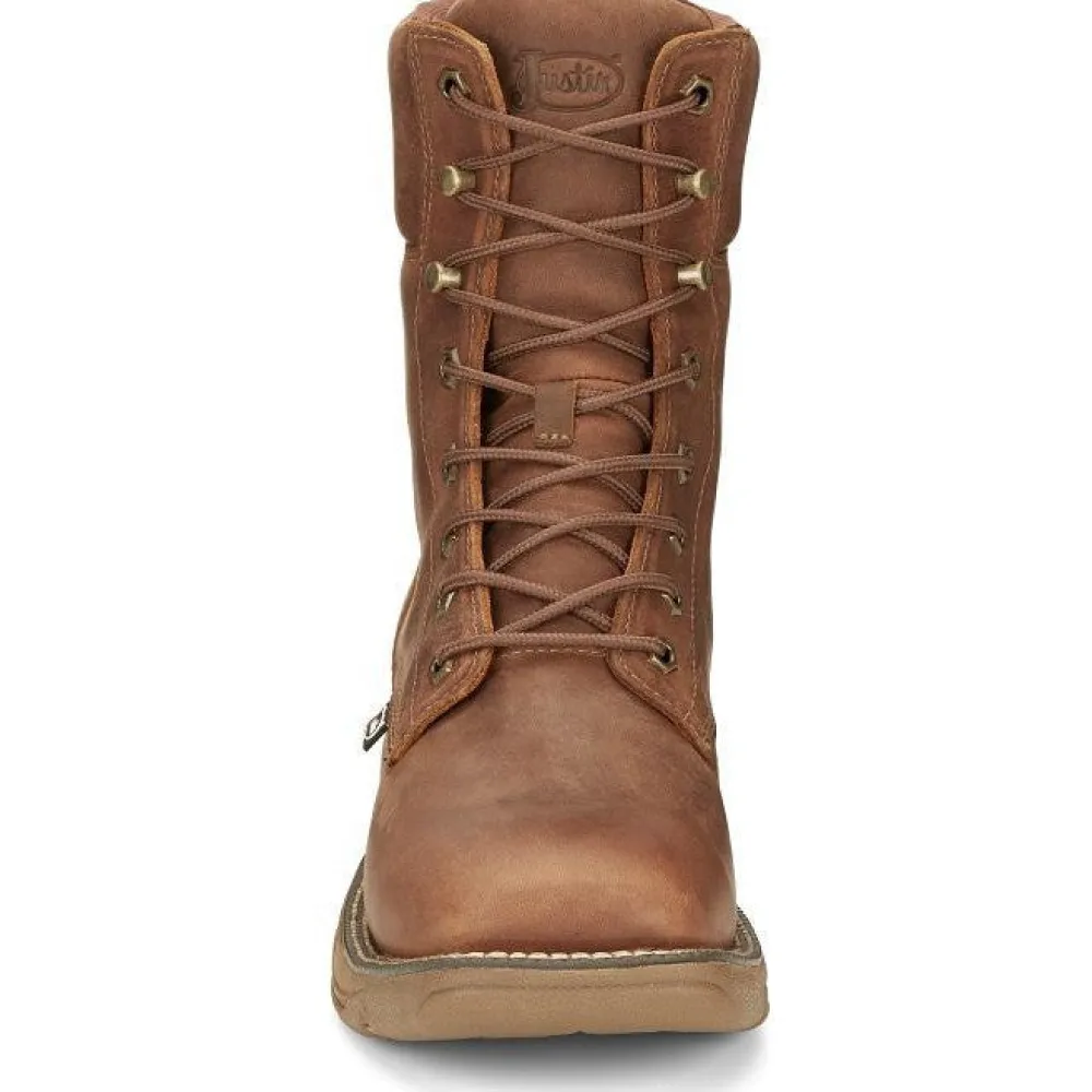 Justin Men's Rush 8" WP Lace Up Western Work Boot -- SE467