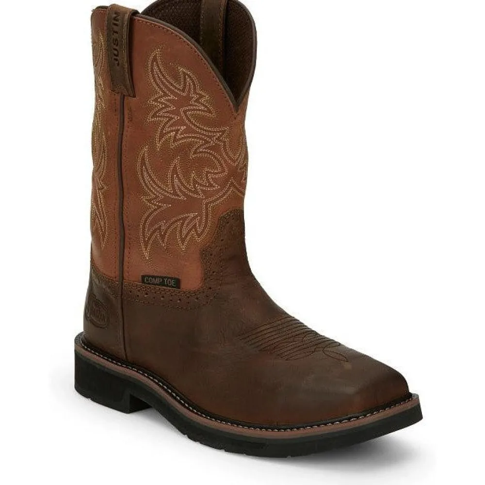 Justin Men's Switch 11" Composite Toe Western Work Boot -- SE4812