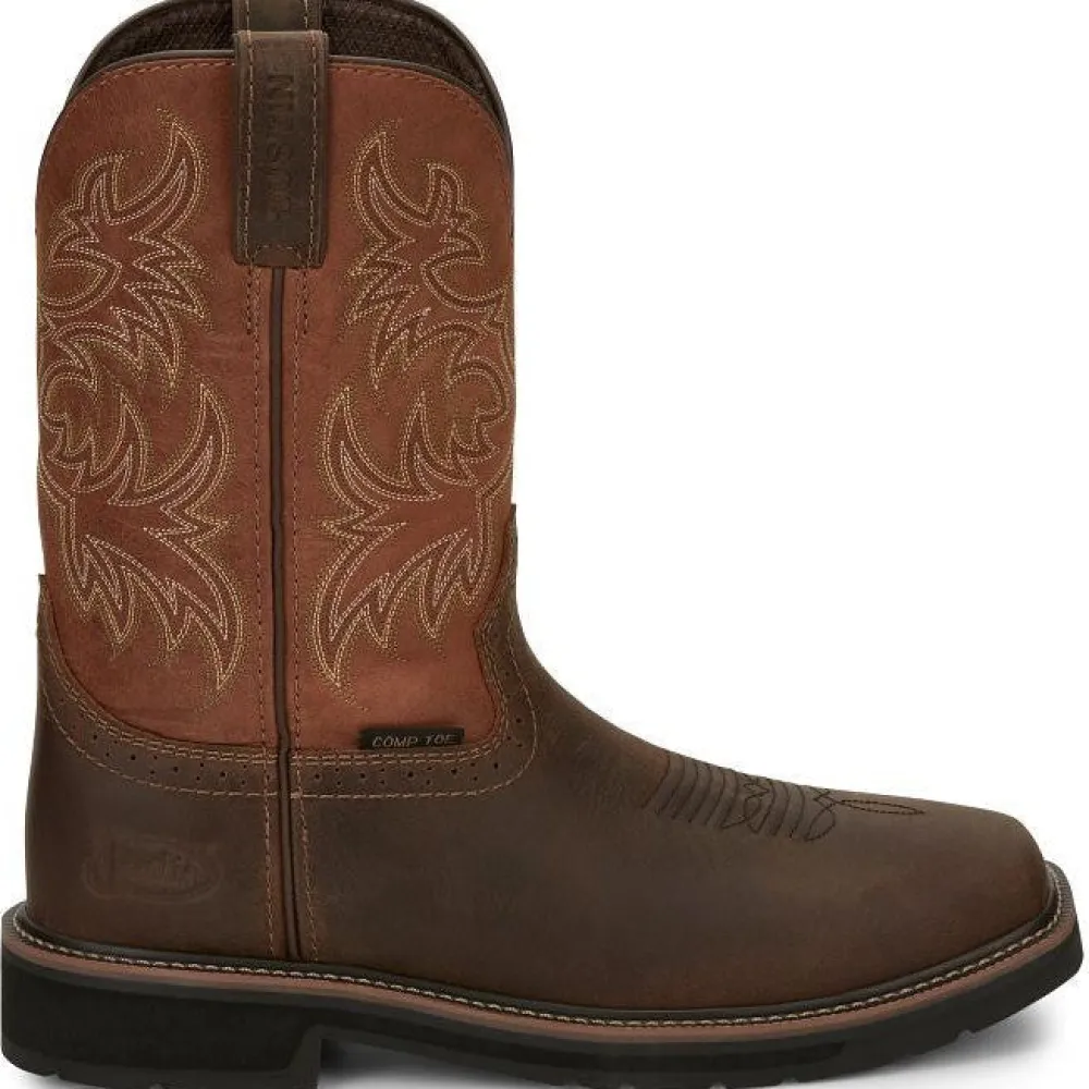 Justin Men's Switch 11" Composite Toe Western Work Boot -- SE4812