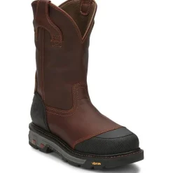 Women Justin Men's Warhawk II 11" WP Comp Toe Western Work Boot -- WK2152