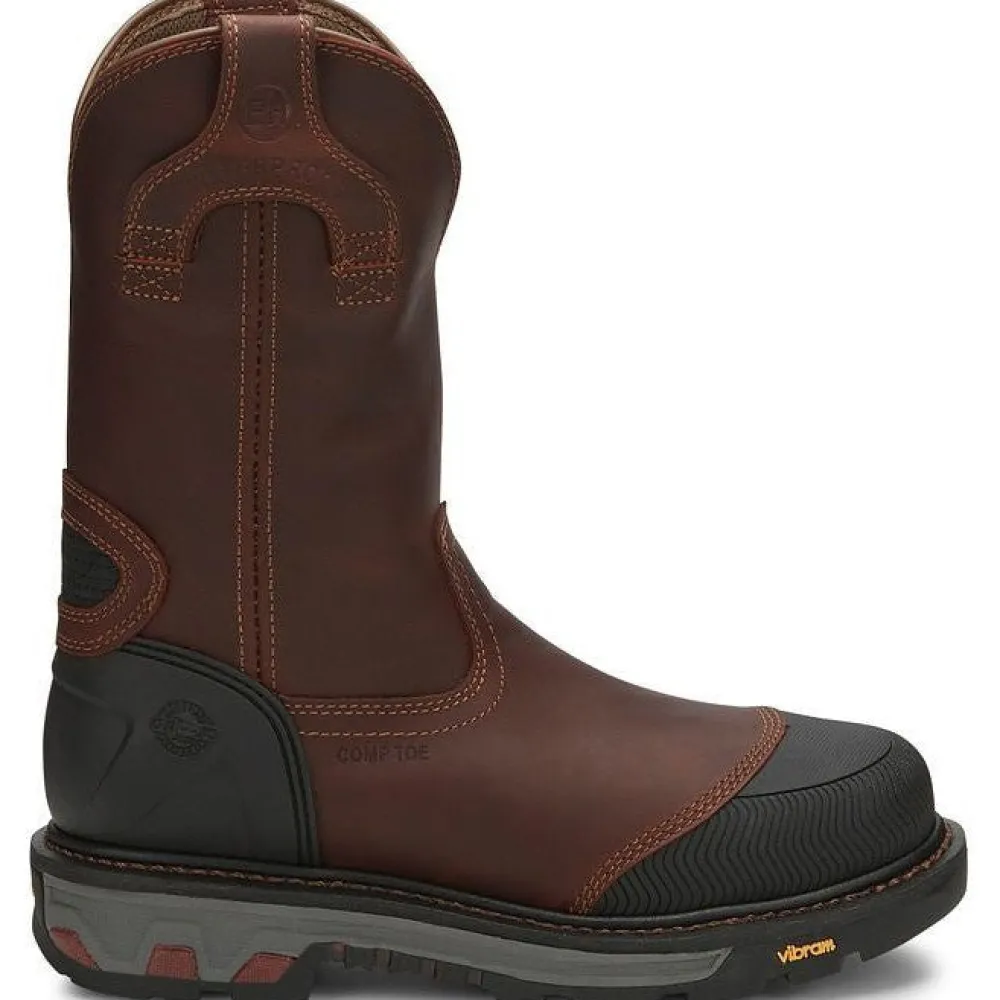 Women Justin Men's Warhawk II 11" WP Comp Toe Western Work Boot -- WK2152
