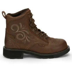 Women Justin Women's Katerina 6" Steel Toe Western Work Boot -- GY985