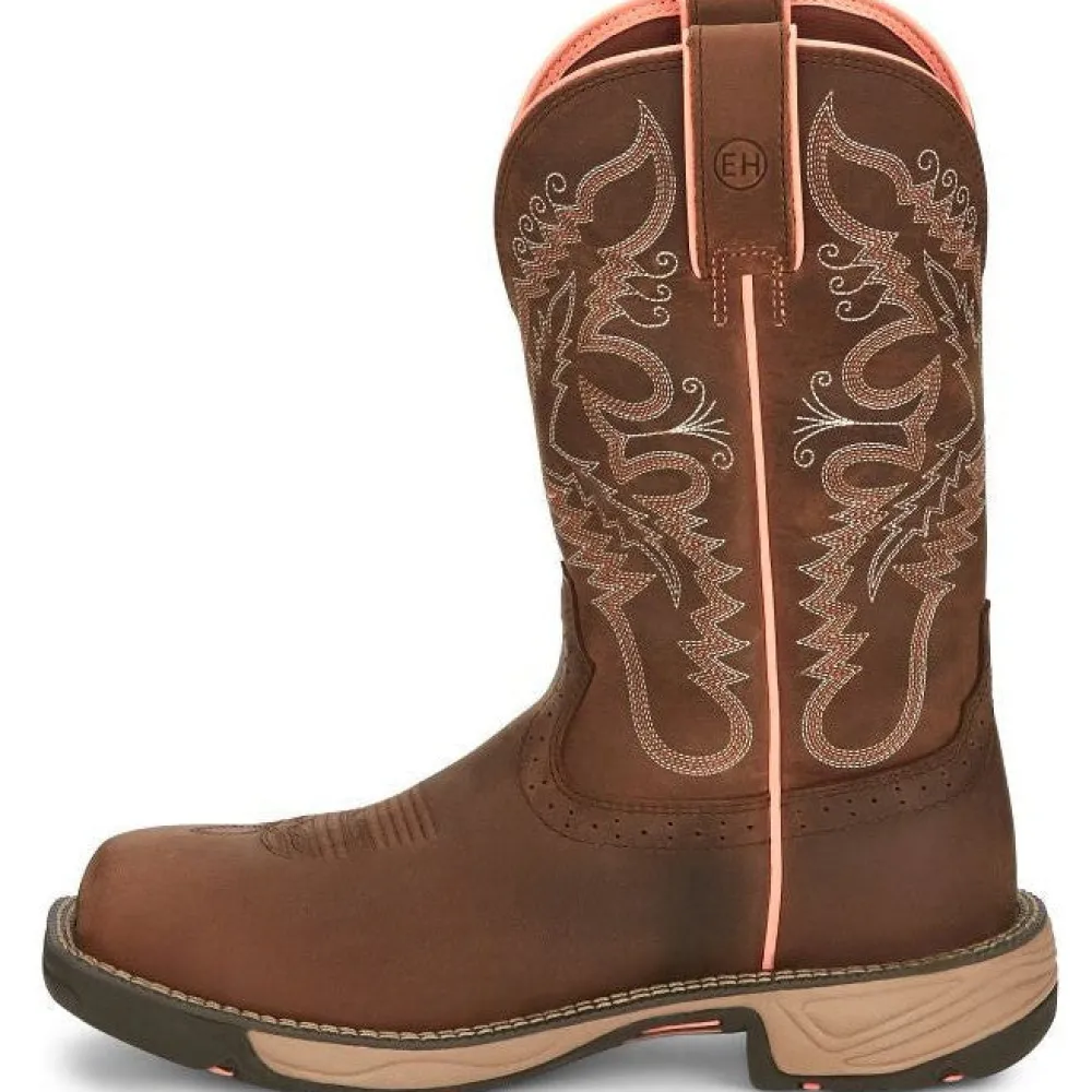 Justin Women's Rush 11" Comp Toe WP Western Work Boot -- SE4357
