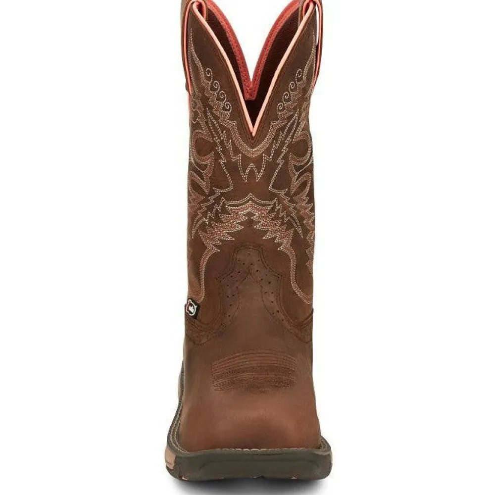 Justin Women's Rush 11" Comp Toe WP Western Work Boot -- SE4357