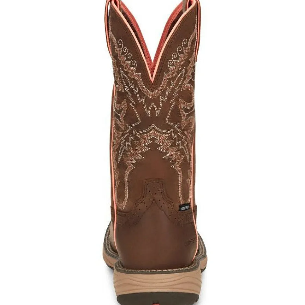 Justin Women's Rush 11" Comp Toe WP Western Work Boot -- SE4357