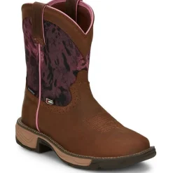 Women Justin Women's Rush 8" Waterproof Western Work Boot -- SE4358