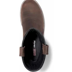 Women Kodiak Men's Mckinney Comp Toe WP Wellington Work Boot -Brown- 4TERDB
