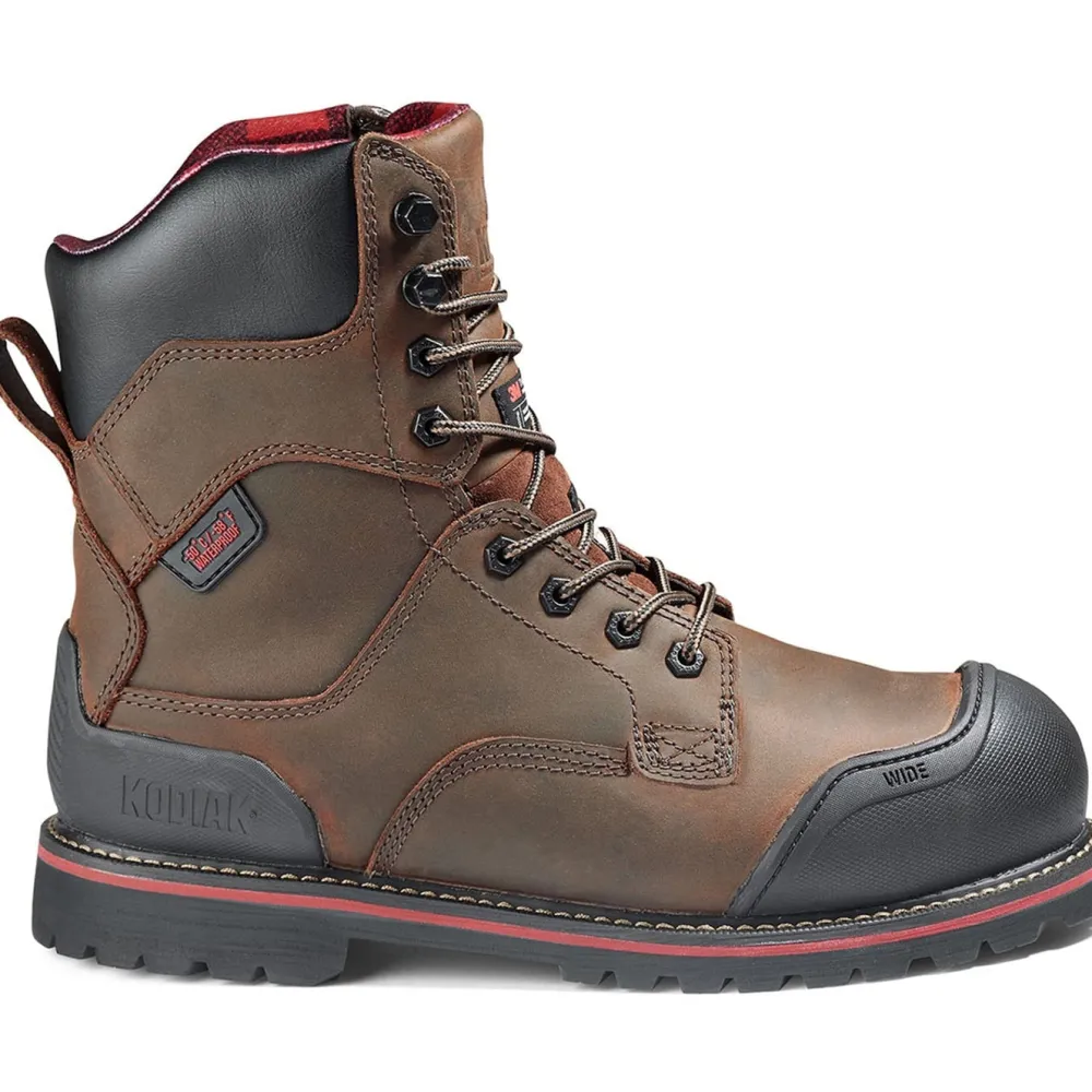 Kodiak Men's Widebody Warm 8" Comp Toe WP Work Boot -- 8353DB